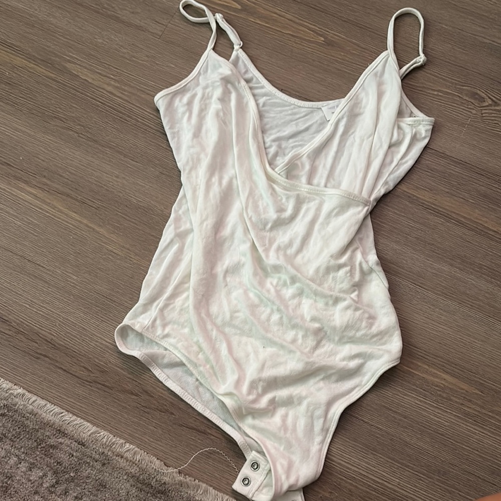 White Sleeveless Bodysuit